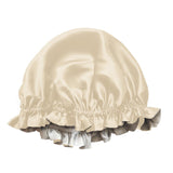Bonnet de nuit en soie réversible - Label Naturel