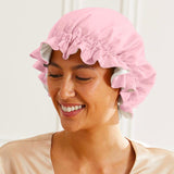 Bonnet de nuit en soie réversible - Label Naturel