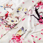 Mulberry silk scarf - Kyoto zoom 1