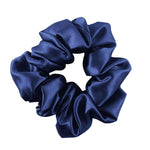 Coletero de seda azul marino