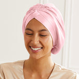Silk turban Maison de la Soie pink front