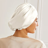 Silk turban Maison de la Soie ivory back