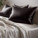 Silk pillowcase without ruffle 30 momme anthracite