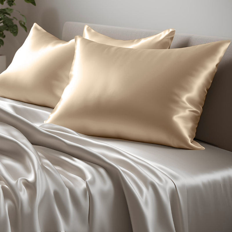 Silk pillowcase without ruffle 30 momme caramel