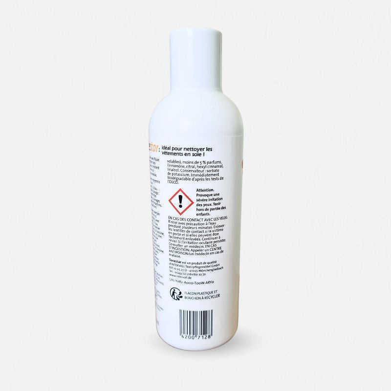 detergente precauciones especiales de seda