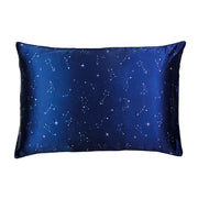Funda de almohada de seda con estampado de constelaciones