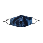 Seidenschutzmaske Marineblau indoor