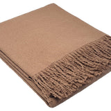 Plaid en coton Ayous Ayous Noisette / 130X170 déclassé - LN121