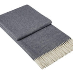 Plaid pure laine Mérinos & Cachemire Ossau uni - Label Naturel