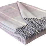Plaid pure laine Mérinos & Cachemire Ossau carreaux