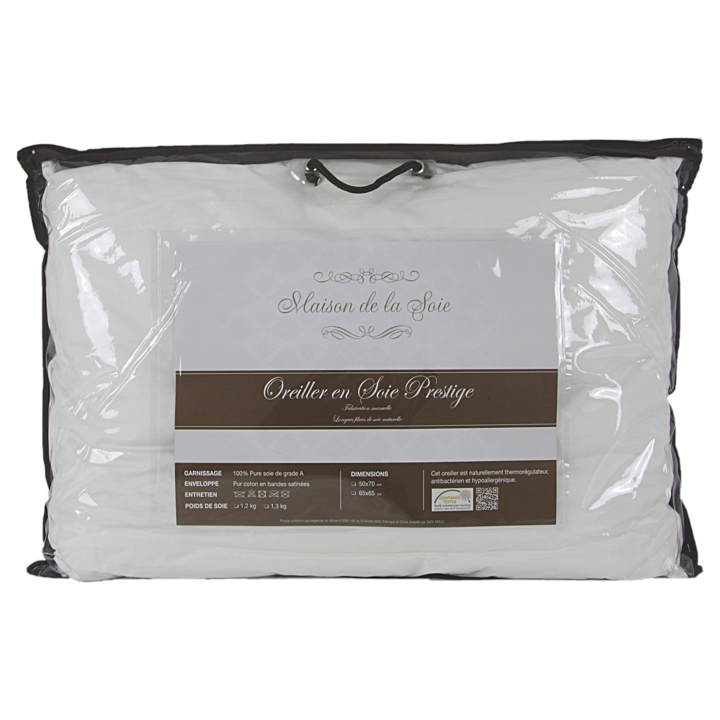 Silk pillow Maison de la Soie packaging