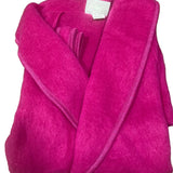 Robe de chambre croisée col châle poignets revers Framboise (10/26) / XL déclassé - MS280