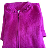 Robe de chambre hôtesse zippée Framboise (10/26) / M déclassé - MS300