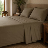 Drap plat percale de coton bio