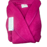Robe de chambre croisée col chale poignets tricot Framboise (10/26) / L déclassé - MS284