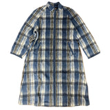 Robe de chambre hôtesse zippée Ecossais Océan (12/53) / XL déclassé - MS124