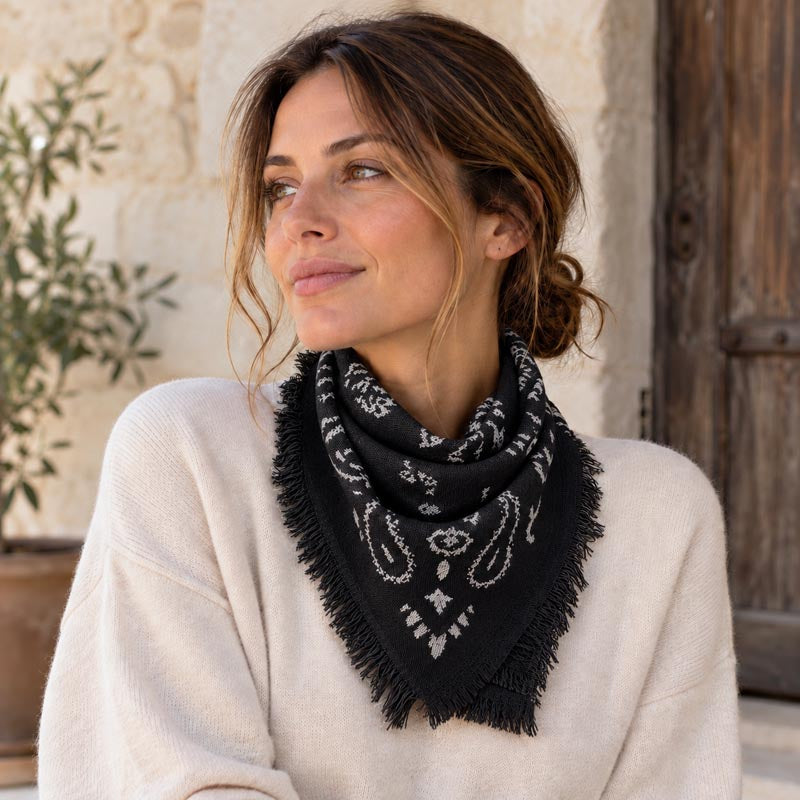 Organic cotton bandana made in France