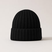 Gorro de invierno de seda y cachemira.