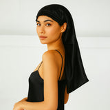 Long bonnet de nuit en soie