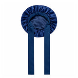 Bonnet de nuit en soie à liens ajustables