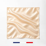 Champagne silk square made in France