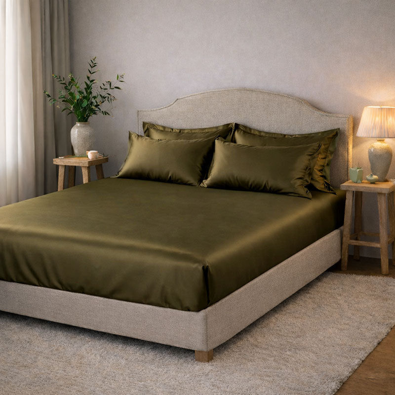 Drap housse en soie 22 mommes