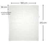 Drap de sac de couchage en soie 2 personnes Silk Peak
