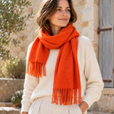 Merino wool scarf made in France