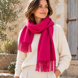 Merino wool scarf made in France