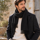 Merino wool scarf made in France