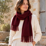 Merino wool scarf made in France