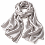 Foulard en soie Silver confectionné en France 🇫🇷