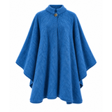 Grand poncho col tricot 100% laine des Pyrénées