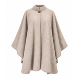 Grand poncho col tricot 100% laine des Pyrénées