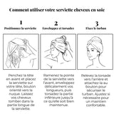 Serviette cheveux en soie