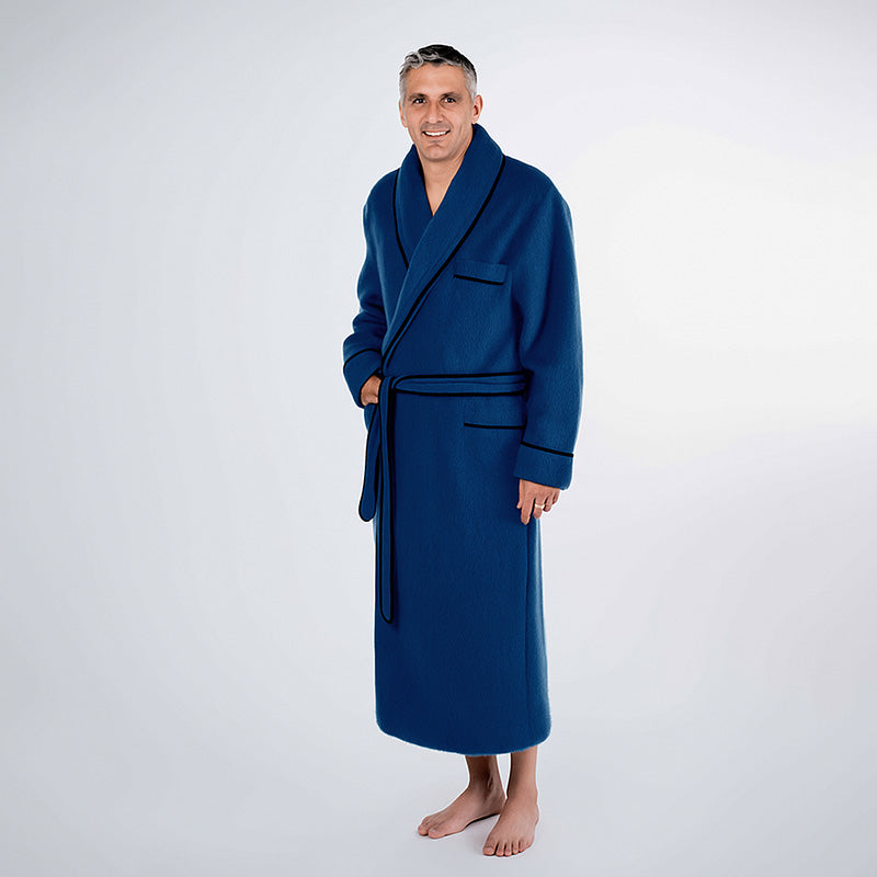 Peignoir Homme Gaufré Léger Mi-Long – Grandes Tailles – 100% Confort & Douceur