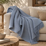 Plaid Lescun chevrons en pure laine vierge
