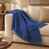 Plaid Lescun chevrons en pure laine vierge