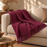 Plaid Lescun chevrons en pure laine vierge