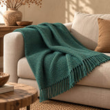 Plaid Lescun chevrons en pure laine vierge