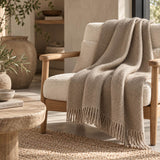 Throw Gavarnie herringbone in pure virgin wool