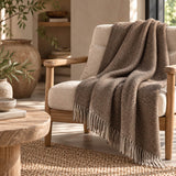 Throw Gavarnie herringbone in pure virgin wool