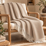 Throw Double herringbone Gavarnie in pure new wool