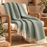 Throw Double herringbone Gavarnie in pure new wool
