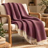 Throw Double herringbone Gavarnie in pure new wool