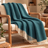 Throw Double herringbone Gavarnie in pure new wool