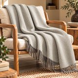 Throw Double herringbone Gavarnie in pure new wool