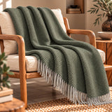 Throw Double herringbone Gavarnie in pure new wool