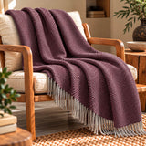 Throw Double herringbone Gavarnie in pure new wool
