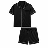 Kurzer Seidenpyjama für Herren